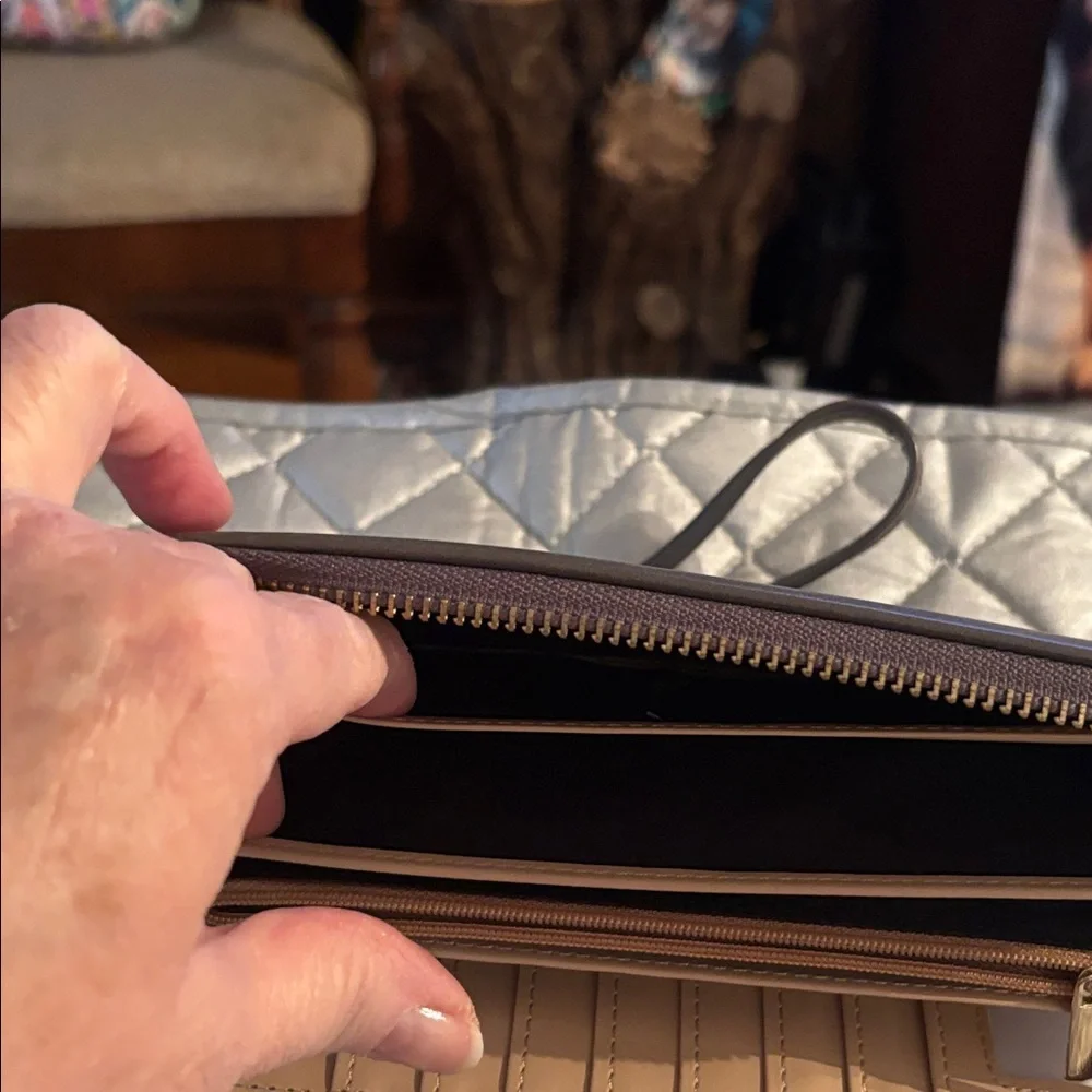 Gray Wristlet Clutch